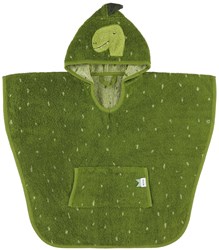 Trixie poncho bambini Mr. Dino - morbido accappatoio cotone verde