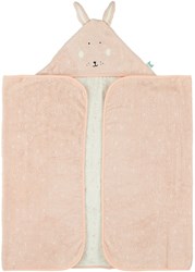 Trixie accappatoio con cappuccio cotone biologico 70x130cm Mrs. Rabbit rosa
