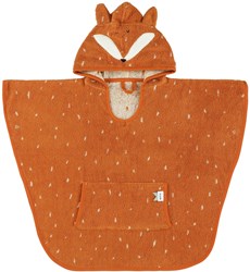Trixie poncho accappatoio bambino cotone biologico Mr. Fox arancione
