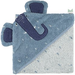 Trixie accappatoio con cappuccio cotone biologico 75x75cm Mrs. Elephant asciugamano bambino