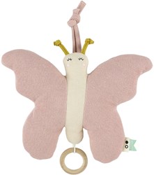 Trixie giocattolo musicale per bebè farfalla - cotone biologico rosa