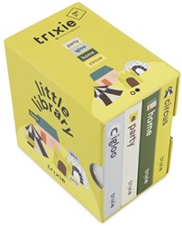 Trixie set libri piccola biblioteca cartone - Circo, Casa, Igloo, Festa