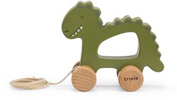 Trixie giocattolo da trainare in legno dinosauro - legno FSC - giocattolo per bambini piccoli