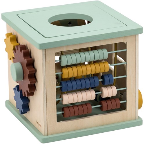 Trixie cubo attività in legno 5-in-1 - giocattolo educativo da 1 anno