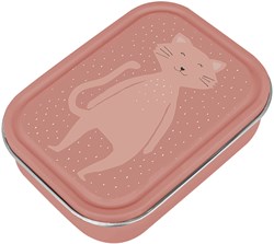 Trixie lunch box grande - portapranzo bambini Mrs. Cat rosa acciaio inox