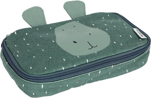 Trixie astuccio rettangolare - Mr. Hippo - portapenne verde per bambini