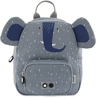 Trixie zaino blu - borsa scuola piccola Mrs. Elephant idrorepellente