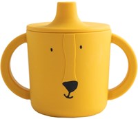 Trixie tazza con beccuccio in silicone per bambini gialla Mr. Lion anti-perdita