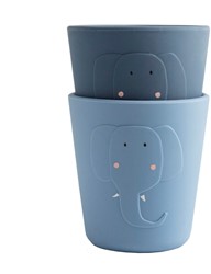 Trixie Tazza in silicone da 2 pezzi - Signora Elefante