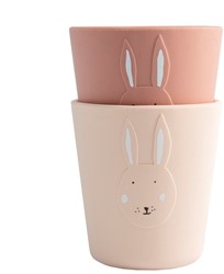Trixie Tazza in silicone da 2 pezzi - Signora Coniglio