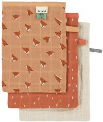 Trixie salviette per bambini arancioni 3-pack - morbido tetra Fierce Fox