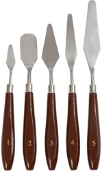 Creativ Company set spatole da pittura - utensile pittorico acciaio 5 pezzi