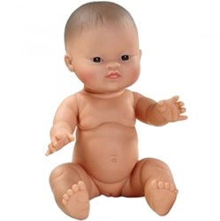 Paola Reina Gordi Bambola Neonata Occhi di Mandorla - 34 cm
