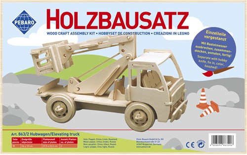 Pebaro kit di costruzione in legno carrello elevatore giocattolo