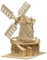 Pebaro kit di costruzione in legno mulino a vento - giocattolo creativo mulino