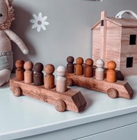 Cosy set di veicoli educativi in legno - Dieci Frame e Cinque Frame - 3 pezzi-2