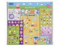 Bambolino Toys Peppa Pig set di adesivi XL - 7 fogli e adesivi glitterati
