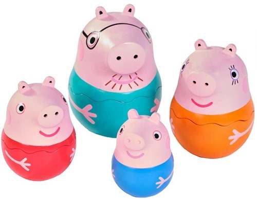 Toomies famiglia impilabile Peppa Pig - giocattolo educativo - Peppa-3