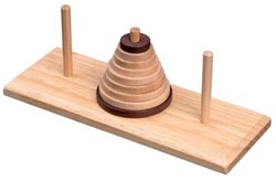 Torre Philos di Hanoi (Hevea Wood)