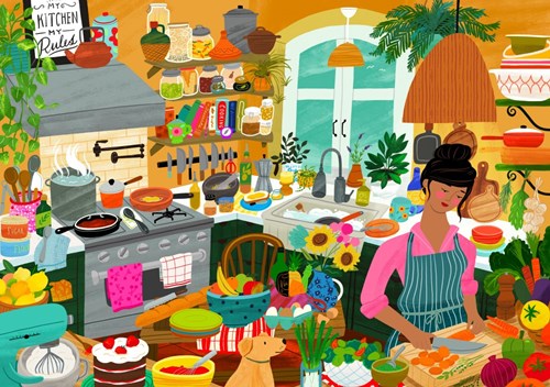 Pieces & Peace puzzle divertimento in cucina - puzzle 2000 pezzi