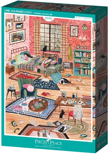 Pieces & Peace puzzle Une Journée Cosy - puzzle 2000 pezzi-2