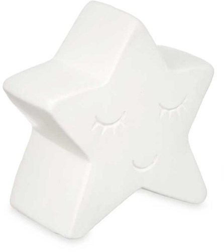 Pincello salvadanaio ceramica stella 12,8 cm giocattolo creativo