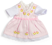 Bigjigs vestito bambola rosa - abbigliamento per bambole 25cm
