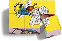 Kinderboeken Pippi Calzelunghe puzzle a blocchi - blocchi puzzle colorati giocattolo