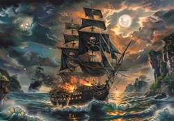 Clementoni puzzle pirati haunted seas 300 pezzi puzzle bambini
