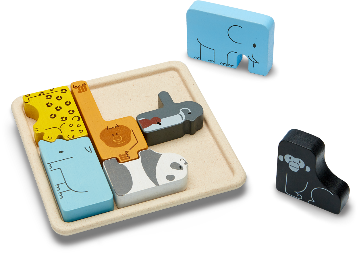 PlanToys Puzzle di animali