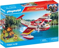 Playmobil aereo dei pompieri giocattolo con funzione di spegnimento - Action Heroes