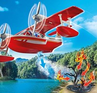 Playmobil aereo dei pompieri giocattolo con funzione di spegnimento - Action Heroes-2