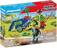 Playmobil City Life Set di figure squadra pulizia stradale - vita cittadina