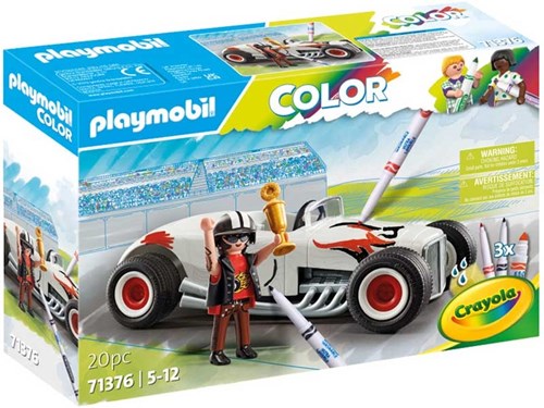 Playmobil auto da corsa da colorare - giocattolo creativo per bambini