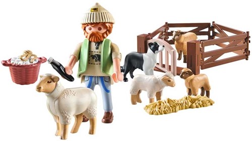 Playmobil Country set gioco giovane pastore con pecore fattoria-2