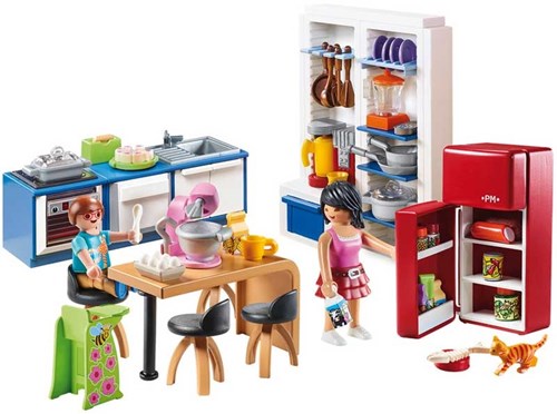Playmobil Dollhouse cucina familiare - set da gioco 70206-2