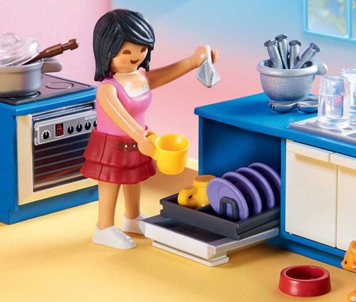 Playmobil Dollhouse cucina familiare - set da gioco 70206-3