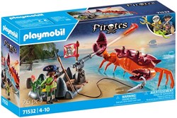 Playmobil giocattolo pirata Battaglia contro il granchio gigante - avventura pirata