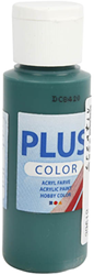 Plus Color vernice acrilica verde scuro 60 ml - pittura per hobby creativi