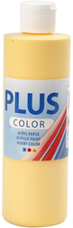 Plus Color vernice acrilica giallo croco 250 ml - colore per hobby bambini e adulti