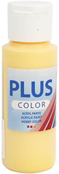Plus Color vernice acrilica gialla - pittura hobbistica 60 ml - satinata