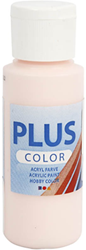 Plus Color vernice acrilica rosa chiaro 60 ml - colore per hobby bambini e adulti