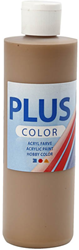 Plus Color vernice acrilica marrone chiaro 250 ml - pittura per hobby creativi
