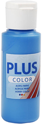 Plus Color vernice acrilica blu - colore per hobby 60ml - asciugatura rapida & coprente