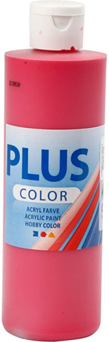 Plus Color vernice acrilica rossa 250 ml - pittura creativa per bambini e adulti