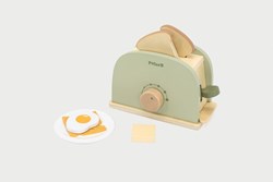 PolarB set tostapane in legno - verde pastello - con accessori