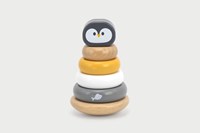 PolarB impilatore in legno pinguino giocattolo educativo multicolore