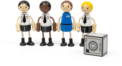Tidlo Police Officer and Prisoner Dolls