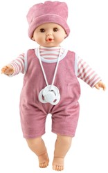 Paola Reina bambola Alex bambino con meccanismo e maglione a righe 36 cm