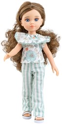 Paola Reina bambola Amigas Carmen capelli ricci castano scuro 32cm bambola giocattolo